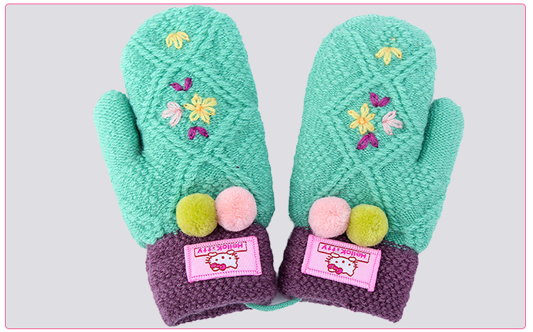 Gants pour fille HELLO KITTY en acrylique - Ref 2150508 Image 16