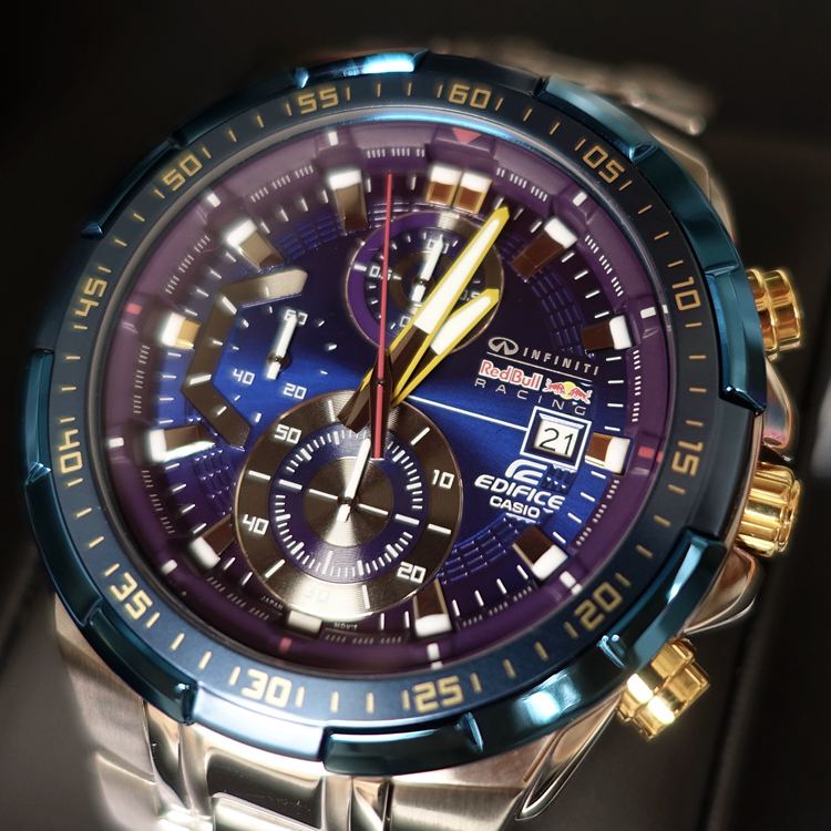 Limited Edition Casio Racing Watch Casio Edifice Red Bull F1 Team Efr-539Rb-2A Men's Watch