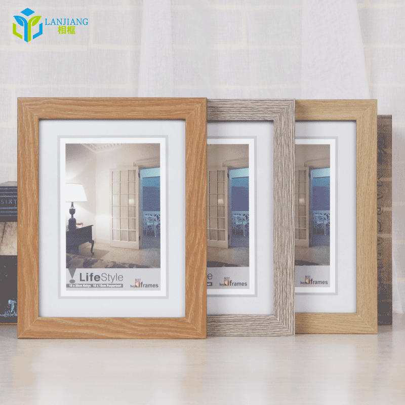 Solid wood photo frame pendulum table hanging wall creative photo wall composition 7 inch 8 inch 10 inch A4 minimalist modern home woody frame