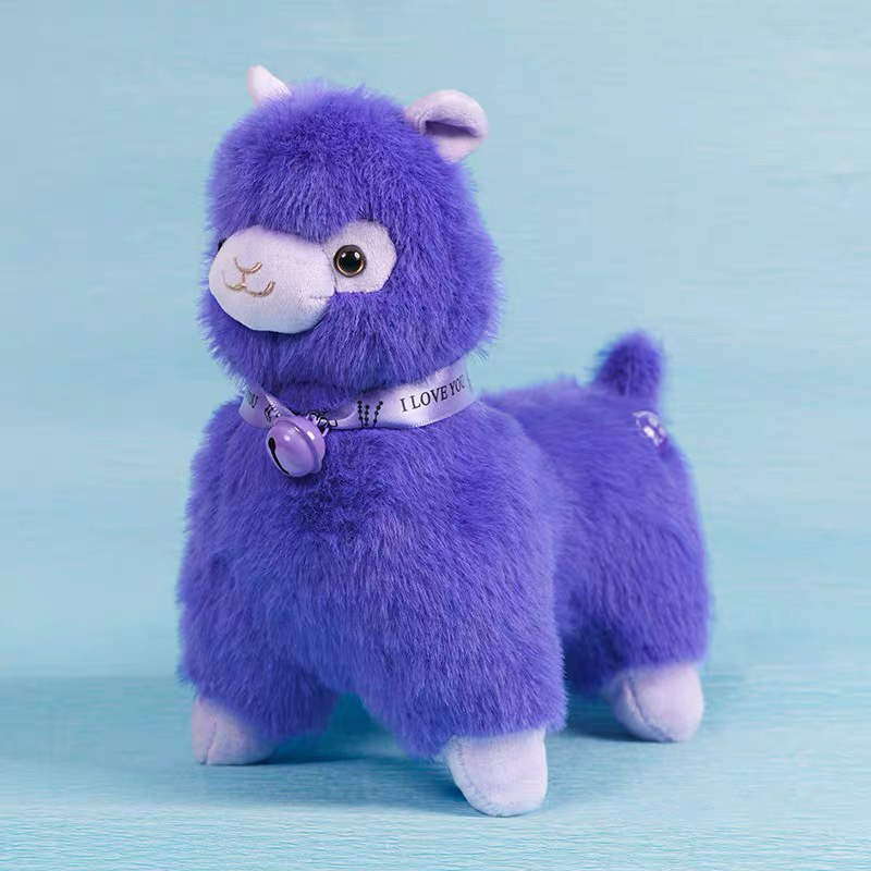 Xinjiang Gift Lavender Alpaca Birthday Present for Children, Girlfriend, Fragrant, Soft, Cute White Alpaca