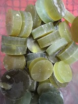 Xiuyan jade bracelet core original stone Xiuyu raw material Korean Topaz bracelet heart original stone carving face raw material a grade material