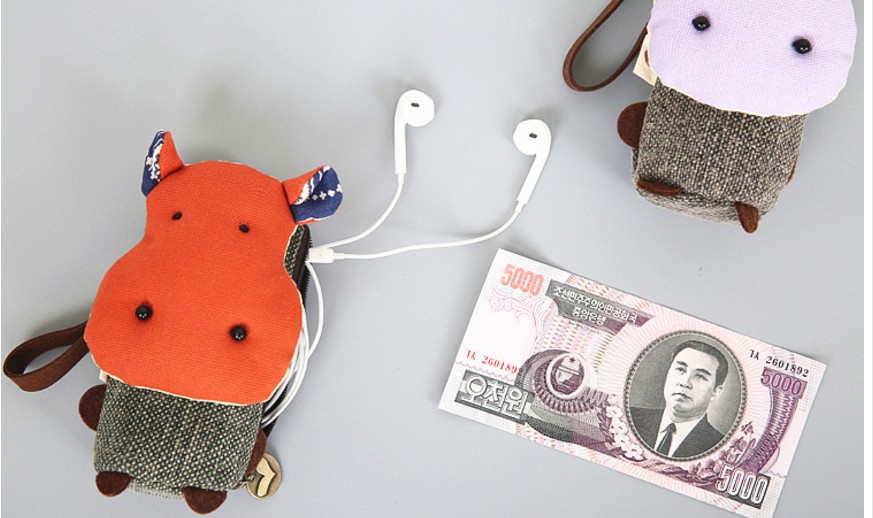 Taro thỏ ba màu vá túi vải gốc túi chìa khóa xe dễ thương khóa túi nữ Hàn Quốc thay đổi túi nhỏ túi đựng chìa khóa