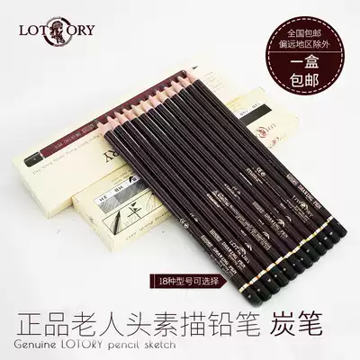 Sketch 2b Old Head Drawing Pencil Beginner Art Sketch Pen Box 14b Carbonized Sketch Pencil hb Soft Carbon