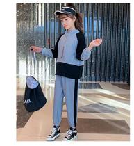 Girls Spring Clothing Suite 2022 new stylish Korean childrens clothing spring and autumn net red garment sports two pieces