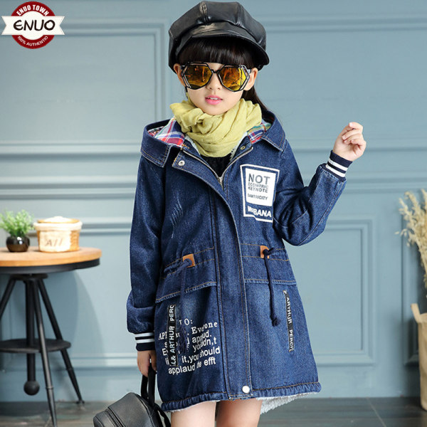 伊诺小镇 17年冬季款 韩版女童加绒加厚牛仔外套 优惠券折后¥69包邮(¥89-20)110~150码全 伊诺小镇 17年冬季款 韩版女童加绒加厚牛仔外套 优惠券折后¥69包邮(¥89-20)110~150码全