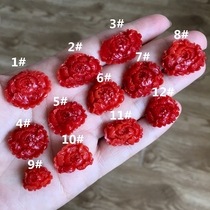 Muming jewelry Organic gemstone Japanese material peony glass sense is very strong A lot of peony trick agent