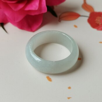 Myanmar natural jade a grade ring jade ring ring with certificate
