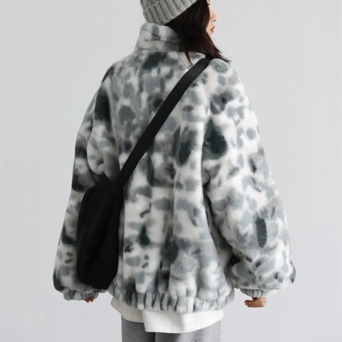 Красивые волосы из ягненка Внешнее набор женская теплая стойка -Окрашивание воротнич