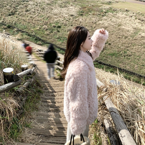 Демисезонная бархатная легкая куртка, свободный крой