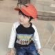 Quần áo bé trai áo thun dài tay cho bé quần áo mùa thu thủy triều 2018 xuân hè mới phiên bản Hàn Quốc của áo cotton trẻ em cotton mỏng quần áo trẻ con