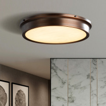 New Chinese marble all-copper ceiling lamp Bedroom postmodern light luxury simple led study aisle Corridor balcony lamp