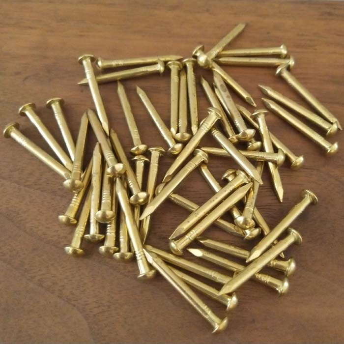 Pure copper cannon nails round head hammer rivets Chinese style antique small drum nails furniture hinges small copper nails courtyard gate cap nails