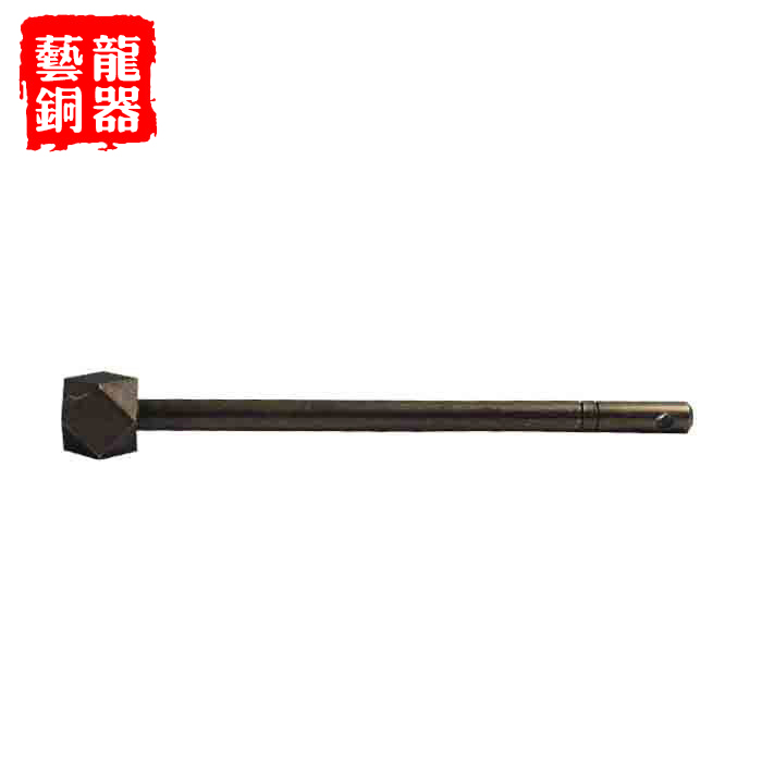 New Chinese style furniture door cabinet double door pin Ming and Qing copper fittings pure copper pin octagonal pin round copper lock bolt