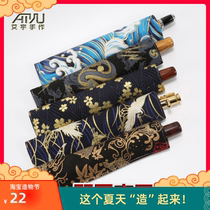 Creative retro cloth art single branch pen bag protective sheath Japanese style ancient windy and art portable pen sleeve Chinese wind cashier bag