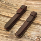 Ручка ручной работы, ручка-роллер, сумка для хранения, кожаный защитный чехол, пенал, делается под заказ, из натуральной кожи