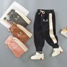 儿童加绒加厚运动裤秋冬外穿保暖裤