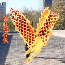 8-10 meters scale fitness dragon square dance dragon ribbon three-dimensional faucet with pocket hot stamping dragon body old man throwing dragon