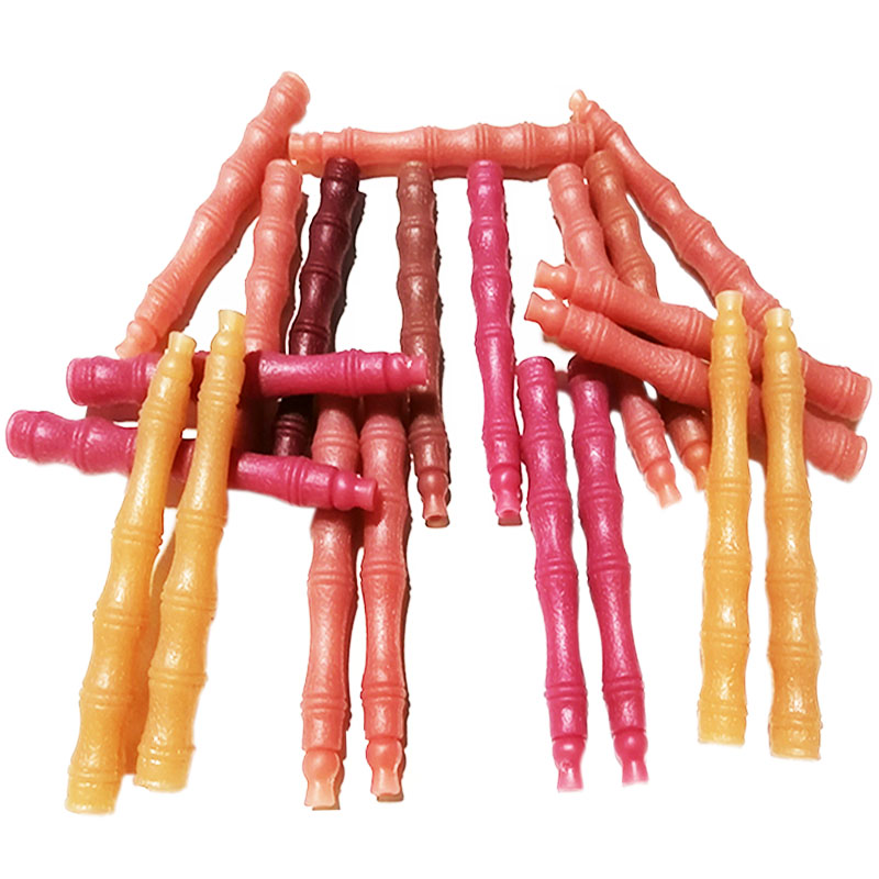6 mm shank hole beef tendon handle soft handle empty bamboo shake rod set bamboo knot anti-slip flower stick hit rod handle set handle