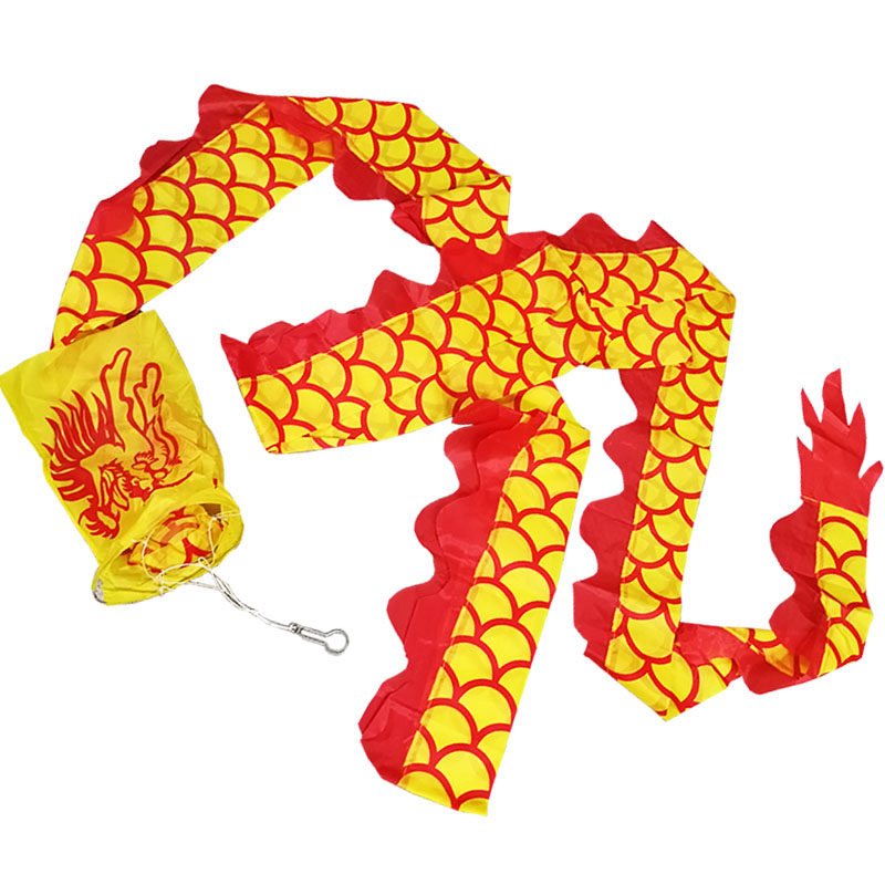 7 m RING COLLAR FIGURE DRAGON SINGLE-HEAD EMPTY BAMBOO DRAGON RIBBON THREE-DIMENSIONAL DRAGON FLOAT WITH DRAGON FITNESS POLE DANCE DRAGON SCALES DRAGON