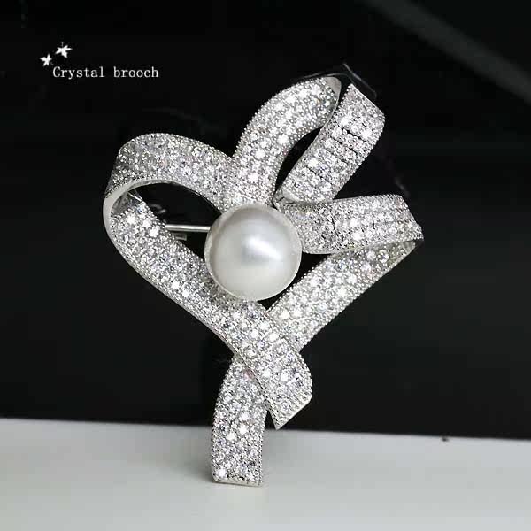 Broche femme en Zircon diamant - Ref 1177432 Image 6