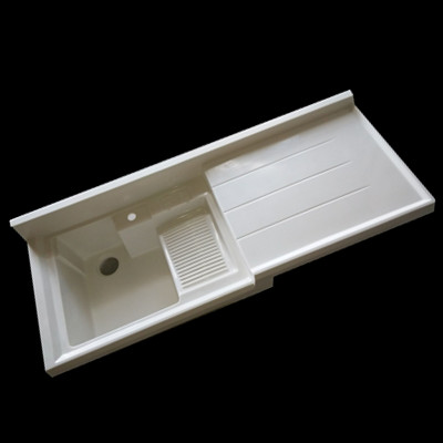 Laundry Pool Balcony Laundry Basin With Washboard Quartz Stone Countertop Laundry Tank Laundry Cabinet Integrated Table Basin Combination Custom-Taobao