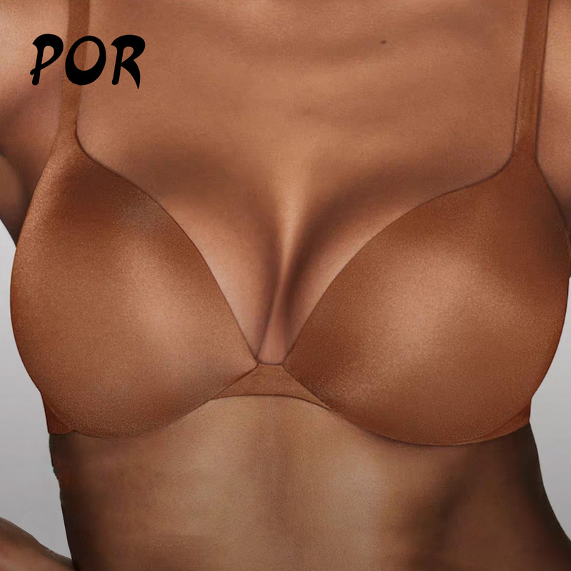 Seamless Push-Up Bra for Women, Deep V Triangle Cup, Push up Bra, Sexy Lingerie, Kardashian Sk*Ims Bra