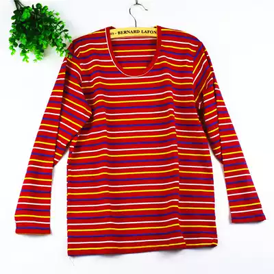 Women's autumn clothes Women's one-piece tops pure cotton round neck plus fat plus size middle-aged and elderly bottoming heating clothes autumn and winter