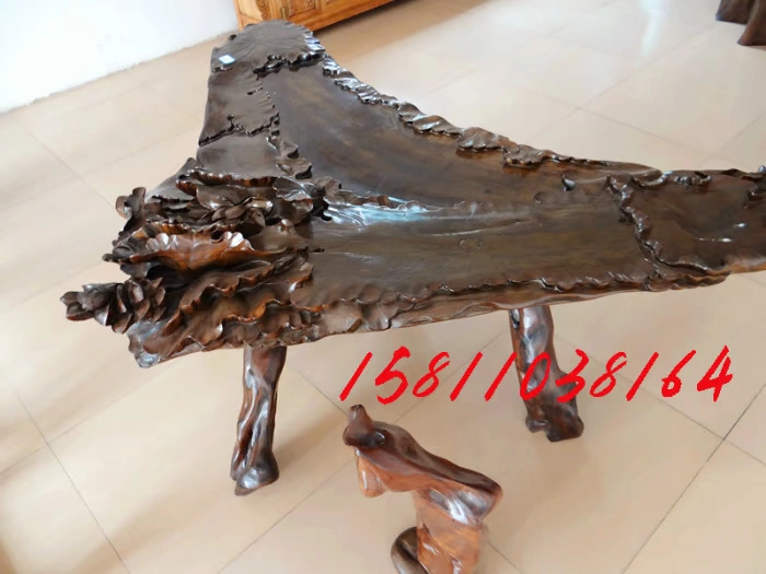 Jinsi Nanmu Yin Shen Root Tea Table Root Root Tea Table Kung Fu Tea Sea Solid Wood Tea Table Root khắc trà bàn - Các món ăn khao khát gốc