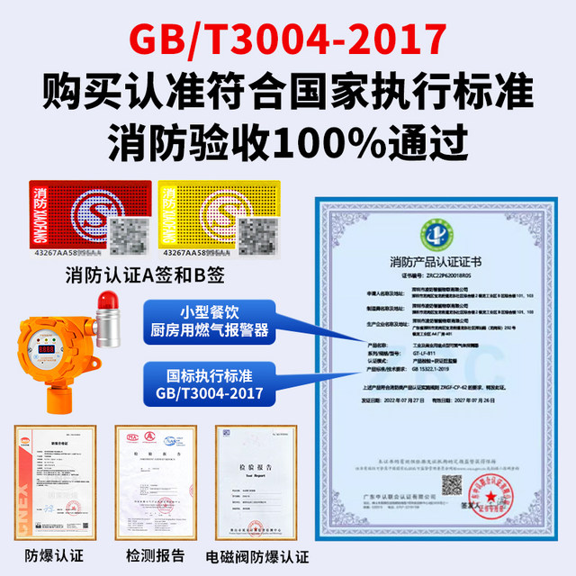 Natural Gas Alarm, Automatic Cut-Off Valve, Natural Gas Leakage Alarm, Gas Cut Valve, Methane Detection Detector