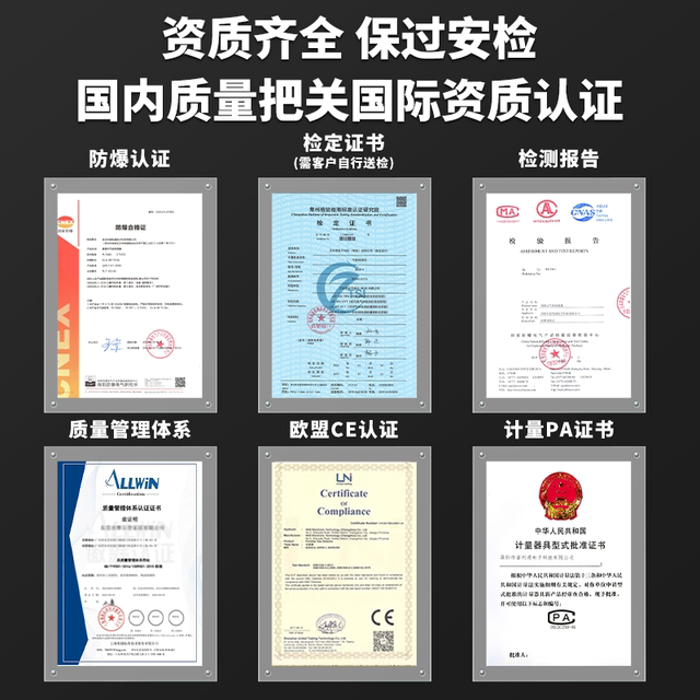 Four-In-One Gas Detector, Portable Pump-Type Combustible Oxygen Detector, Toxic and Harmful Detection Alarm for Limited Spaces