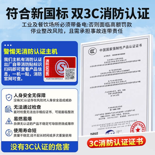 Industrial Combustible Gas Detection Alarm, Commercial Explosion-Proof Natural Gas Gas Station Paint Room Concentration Detector