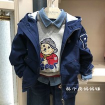  Spot 20 autumn TW bear boys  baseball uniform hooded jacket jacket TKJJ93802A JJ93802A