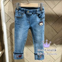  Spot 20 autumn P bear girls pants flanging denim pants PCTJ94962M TJ94962M