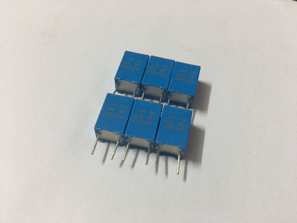 Philips imported film capacitor 1UF63V 105 63V foot distance 5mm