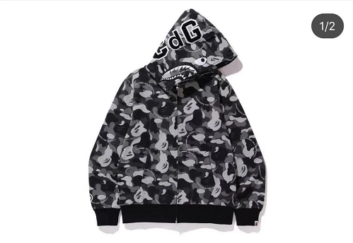 Fubao Spot Bape CDG Совместное бренд Osaka Limited Shark Sharkirt (доступна только в Osaka Worldwide)