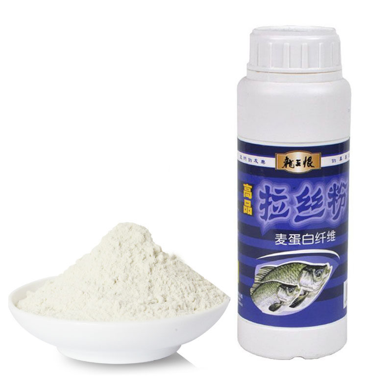 Dragon King Hate High Goods Wire Drawing Powder Coarse Filament Bait Wire Drawing Powder Fishing Bait Adhesive Powder Wheat Protein Fiber 250 gr-Taobao