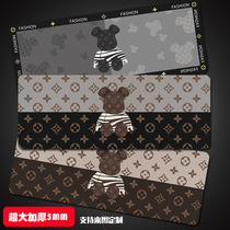 Building Blocks Bear Oversized Mouse Pad Strawberry Bear Cute Cartoon Table Cushion Office Home Mouse Pad Custom Thickened Table Mat