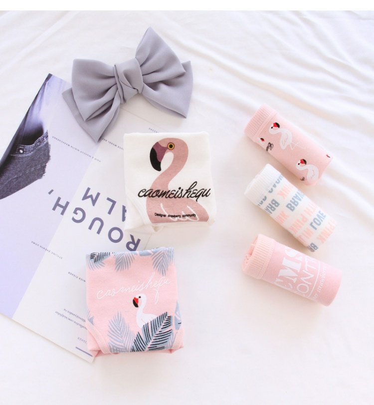 Quần lót hồng flamingo nữ cotton trung thu nữ cotton tam giác đáy quần cotton cô gái đồ lót bán buôn mẫu quần sịp nam đẹp