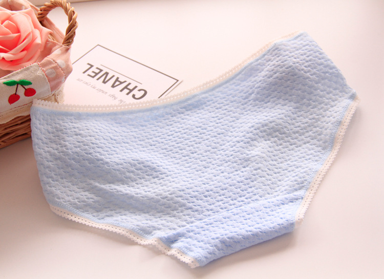 Ren bên bong bóng mềm thoáng khí cotton nữ đồ lót bông cung kẹo màu cô gái tam giác tóm tắt bán buôn đồ lót