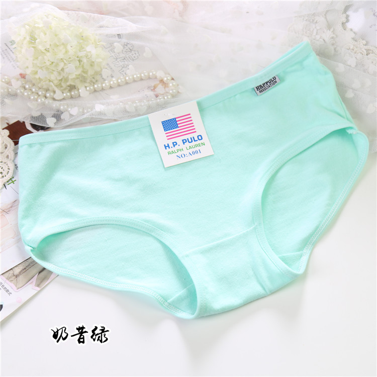 Mềm mại và thoáng khí của phụ nữ cotton 裆 trung eo bông vải cô gái tóm tắt màu rắn cô gái đồ lót, bán buôn