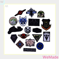 3D bump three-dimensional badge cloth patch patch clothes pants down decoration hand sewn high-grade embroidery repair hole stickers