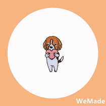 Original puppy cloth stickers embroidery Dragon bag mobile phone DIY decorative stickers hand account stickers Joker fashion self-adhesive patch