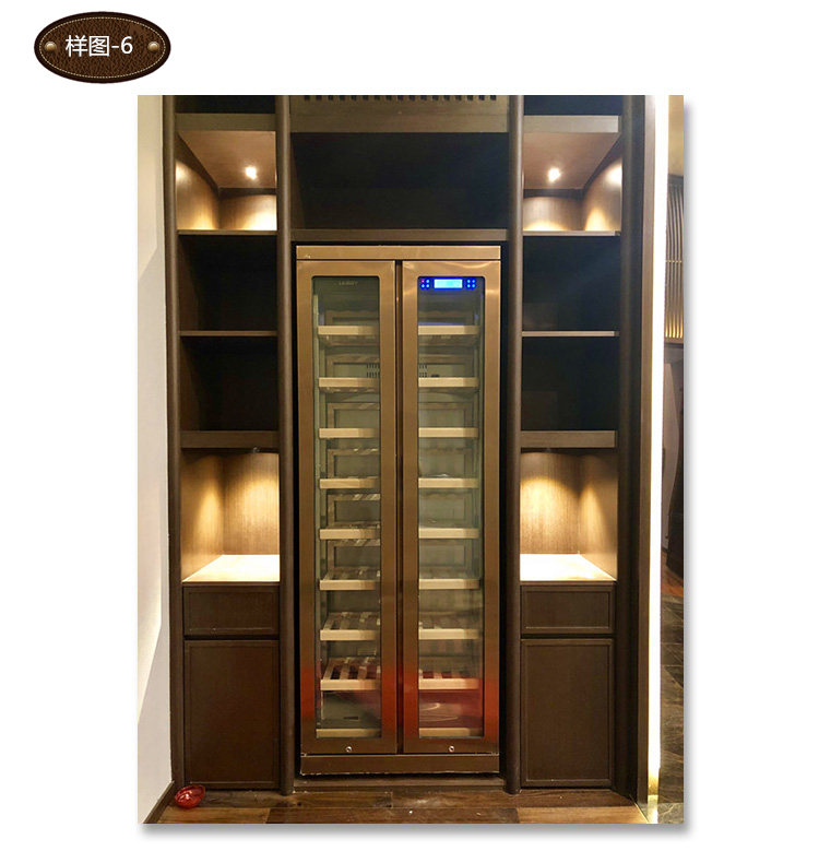 tủ rượu decor LeBarr Le Bar L320S nhà làm mát rượu thông minh nhiệt độ và độ ẩm không đổi có thể được tùy chỉnh theo nhiều kích cỡ - Tủ rượu vang tủ rượu phòng khách gỗ