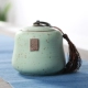 Niêm phong men Long Tuyền gốm gốm Yao Yao có thể bể chứa cát màu tím lò trà Puer đặt trà kích thước lớn - Trà sứ
