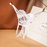 Массажер из жемчуга, штаны, нижнее белье, с вышивкой