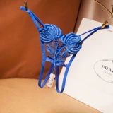 Массажер из жемчуга, штаны, нижнее белье, с вышивкой