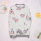 Pyjama áo đơn nữ mùa thu và mùa đông san hô nhung dày ấm ấm lỏng rộng kích thước lớn flannel mui xe mặc nhà mặc bên ngoài mặc