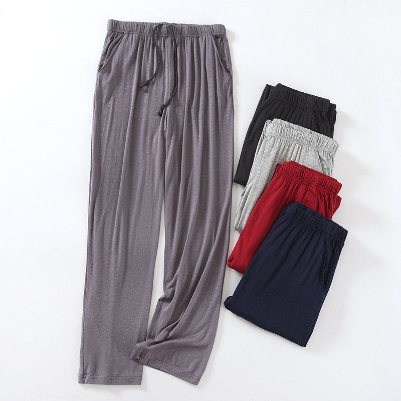 Model Patients Men's Cotton Frost Men's Cotton Sleeper - Window Summer thin long - range loose pants