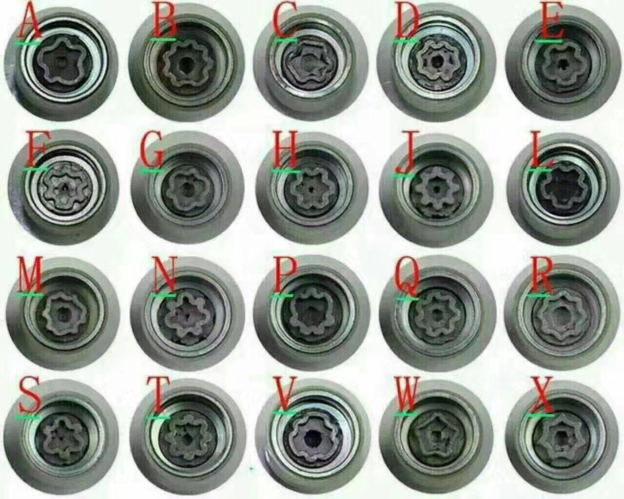 Audi A3 A4L A5 A6L A8 Q3 Q5 special tire anti-theft screw removal tool key sleeve