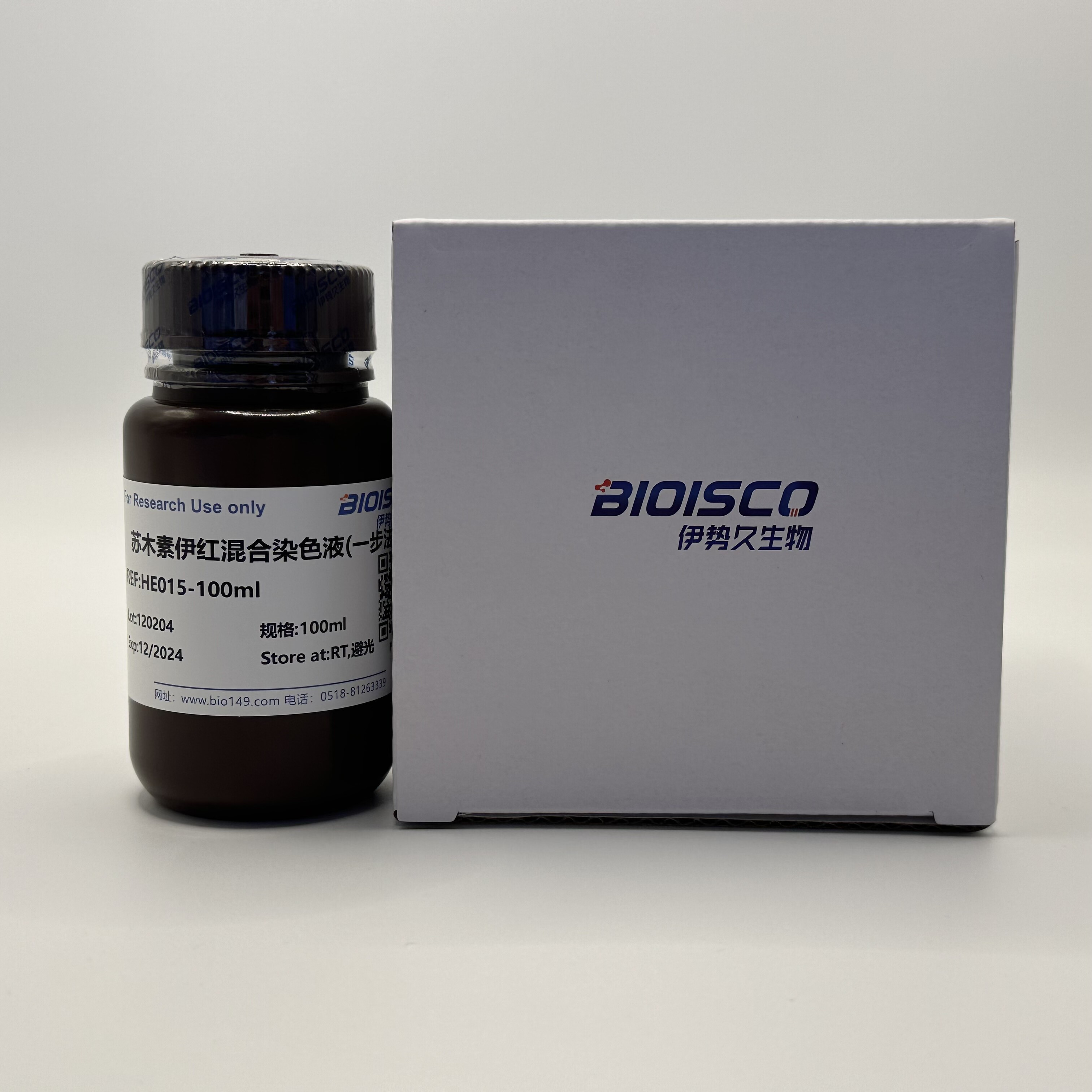 苏木素伊红混合染色液（一步法）100ml 500ml科研专用 伊势久生物